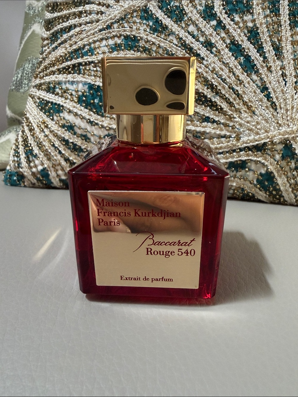 Maison Francis Kurkdjian Baccarat Rouge 540 Red and Gold Bottle